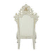 Adara - Side Chair (Set of 2) - Pearl White Synthetic Leather & Antique White