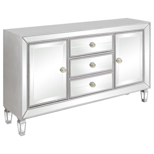 Leticia - 3-Drawer Accent Cabinet - Silver Sacramento Furniture Store Furniture store in Sacramento