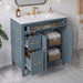 Freestanding Bathroom Vanity With Sink, Soft Close Door, Tip Out Drawer