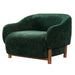 Modern Accent Chair With Recessed Arms And Tight Back