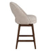 Adrian - 26" Counter Height Swivel Barstool - Ancient Stone / Brown