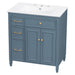 Freestanding Bathroom Vanity With Sink, Soft Close Door, Tip Out Drawer