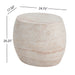 Outdoor Oval Shaped Side Table
