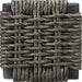 Amira - Outdoor Round Sintered Stone Side Table With Woven Rattan Body And Aluminum Frame - Deep Bronze