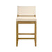 Yaneli - Contemporary Natural Wood Counter Height Kitchen Bar Stool