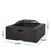 Outdoor Square Mgo Wood Burning Fire Pit - Dark Gray