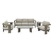 Ciela - 5-Piece Outdoor Sofa Lounge Set With Sintered Stone Tables - Gray / Dark Bronze