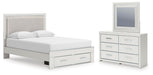 Zuraleus - Upholstered Panel Platform Storage Bedroom Set