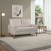 Upholstered Loveseat Sofa, 2 Seater Couch For Living Room Apartment