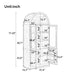 Tall Arched Top Storage Cabinet With 5 Tier Shelves, Soft Close Hinges