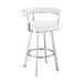 Nolagam - Swivel Bar Stool - Brushed Stainless Steel