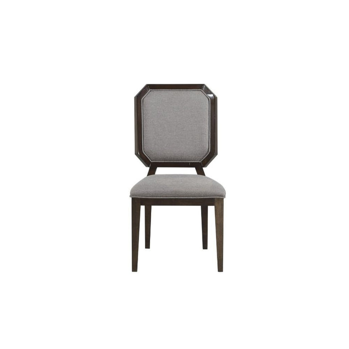 Selma - Side Chair Set of 2) - Gray Fabric & Tobacco