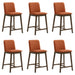 Allin - Upholstered Wood Counter Height Barstool