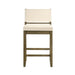 Yaneli - Contemporary Natural Wood Counter Height Kitchen Bar Stool