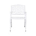 Unravel - Outdoor Arm Chair With Scroll Design And Floral Accents (Set of 2) - White