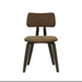 Jaguar - Curved Back Wood Dining Chair With Faux Leather Seat