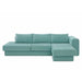 L-Shaped Modular Sofa With Double Layer Cushion