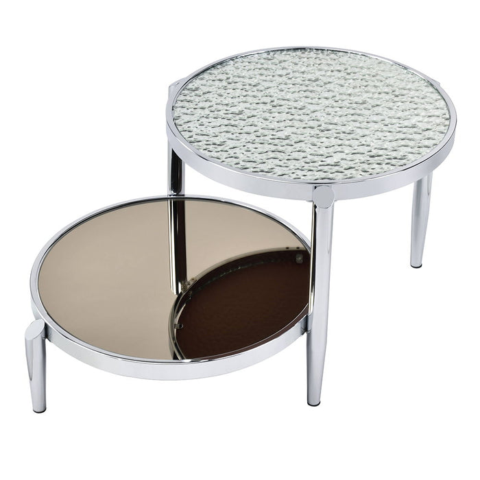 Abbe - Coffee Table - Glass & Chrome