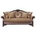 Chateau De Ville - Sofa With 5 Pillows (Same Lv01588) - Fabric & Espresso
