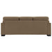 Darya - Sofa With 4 Pillows - Brown Suede Fabric