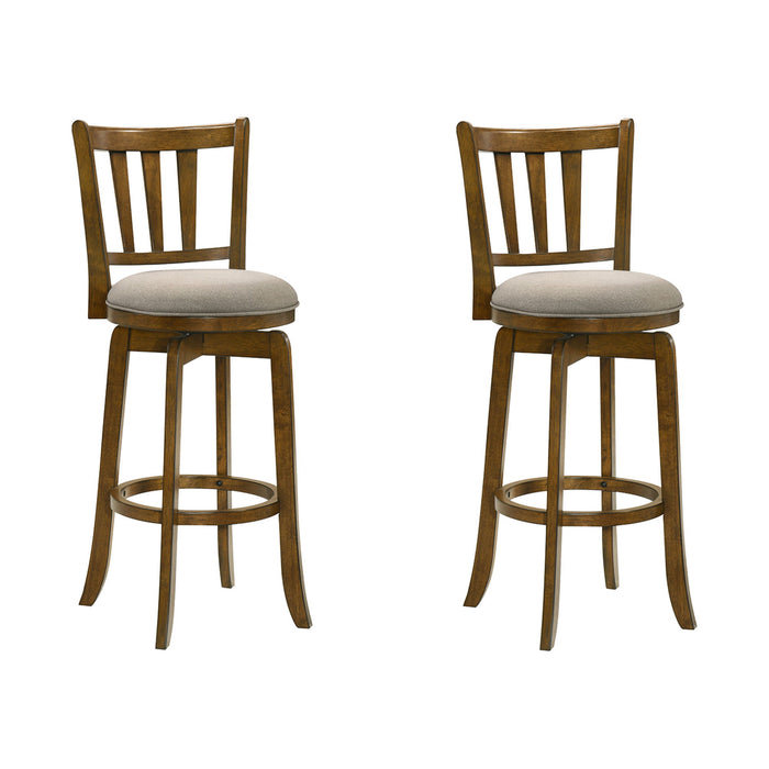 Wren - Modern Farmhouse Swivel Wood Bar Height Kitchen Bar Stool