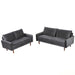 Kent - 2 Piece Sofa & Loveseat Set For Living Room - Gray