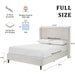 Harper - Tall Headboard Upholstered Bed / High Headboard / Elegant Simplicity / No Box Spring Needed