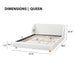 Modern Upholstered Bed Frame With Wingback Headboard