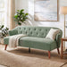 3 Seater Tufted Upholstered Couch Comfy Living Room Sofa