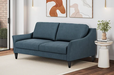 Omnia Leather Harmony sleeper sofa with elegant rolled arms at Sacramento Furniture Store