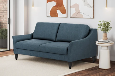 Omnia Leather Harmony sleeper sofa with elegant rolled arms at Sacramento Furniture Store