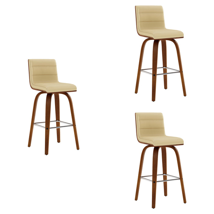 Vienna - 26" Swivel Counter Stool - Walnut Wood