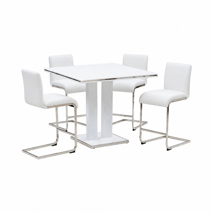 Amanda - Dining Table Set With Stools