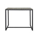 Ernesto - Outdoor Industrial Acacia Wood Bar Table With Metal Frame - Gray