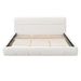 Upholstered Platform Bed Frame With Soft Boucle Headboard