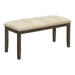 Bench, Rectangular, Hallway, Upholstered, Transitional - Cream