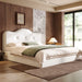 Upholstered Platform Bed With Sturdy Frame And Headboard
