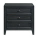 3 Drawer Nightstand With USB Charging Port