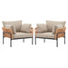 Rope Lounge Chair With Cushions For Modern Spaces