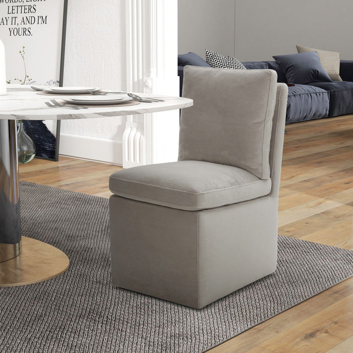 Accent Dining - Accent Dining Chair With Casters