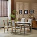 French Country Style Dining Chair With Upholstered Seating And Fluted Legs