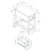 Accent End Table, 2 Tier, Narrow, Lamp, Storage Drawer, Charming Design
