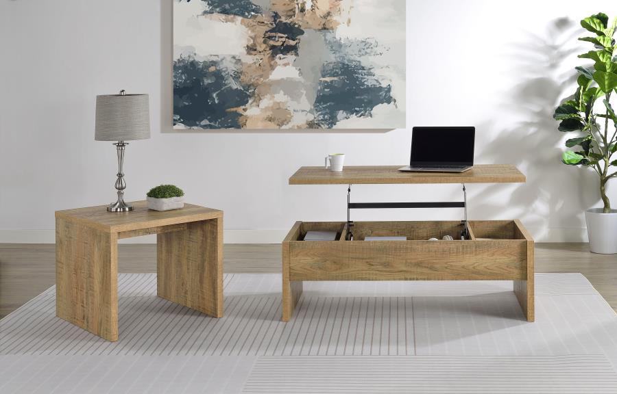 Canoga - Lift Top Cocktail Coffee Table Set - Mango