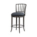 Vince - Commercial Grade Steel Frame Faux Leather Upholstered Swivel Counter Height Barstool