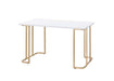 Estie - Vanity Desk (Same 93102) - White & Gold