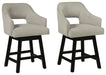 Tallenger - Upholstered Swivel Barstool (Set of 2)