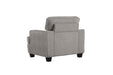 Contemporary Accent Chair - Gray - Wood