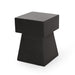 Outdoor Side Table, Patio End Table - Black