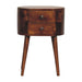 Mini Rounded Nightstand - Chestnut