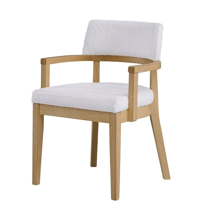 Kasem - Arm Chair Set of 2) - Gorge Fabric & Oak